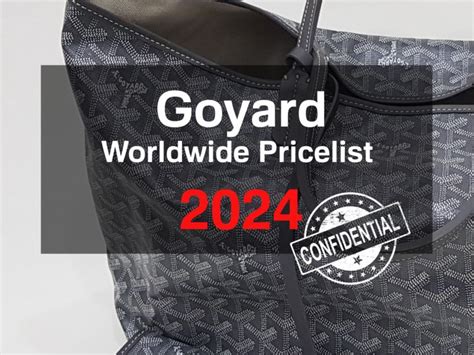 goyard prices in japan|Goyard wallet price 2023.